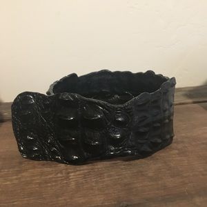 Authentic full crocodile belt